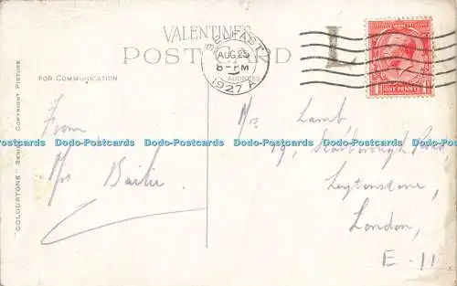 R612419 Irish Turf Carrier Valentine Colourtone Series 1927