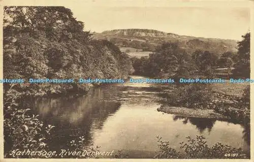 R612430 Hathersage River Derwent F Frith 1945