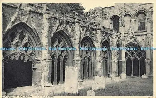 R612443 Canterbury Cathedral The Cloisters Photochrom