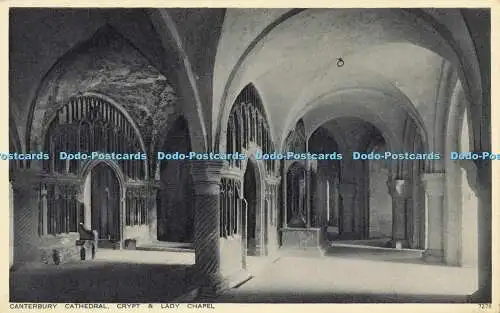 R612444 Canterbury Cathedral Crypt and Lady Chapel Photochrom