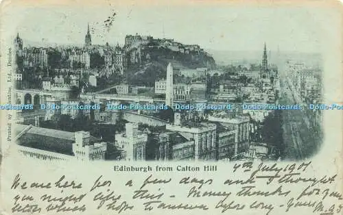 R612549 Edinburgh aus Calton Hill Valentine 1901