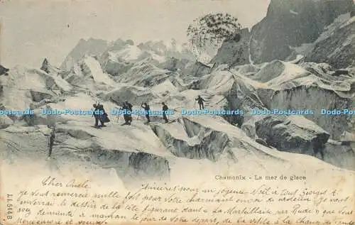 R612551 Chamonix La mer de glace J J 544B 1901