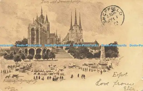 R612586 Dom und Severn Kirche Friedrich Wilhelmsplatz Berlin Erfurt 1901