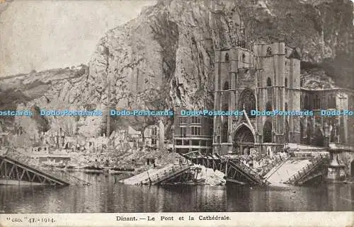 R612603 GEO 43 1914 Dinant Le Pont et la Cathedrale