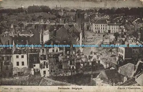 R612611 GEO 29 1914 Termonde Belgique Dapres Illustration