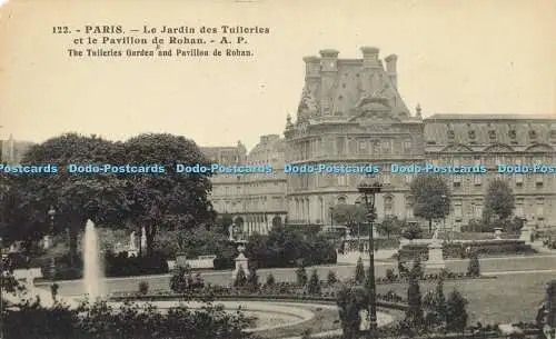 R612620 122 Paris Tuileries Garden and Pavillon de Rohan E Papeghin