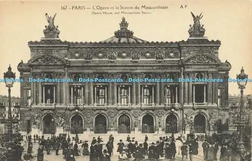 R612621 167 Pariser Opernhaus und Metropolitan Station A Papeghin