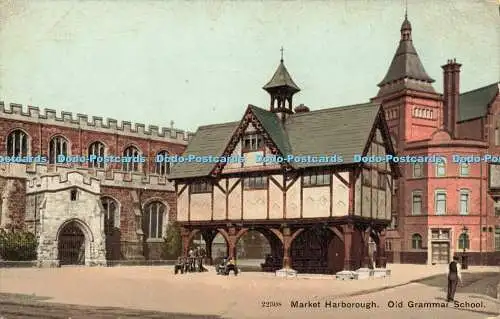 R612640 22308 Market Harborough Old Grammar School Photochrom