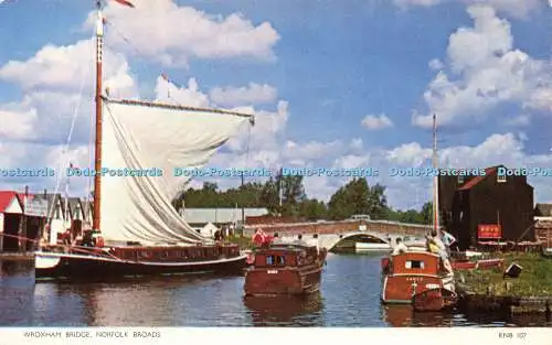 R612673 Wroxham Bridge Norfolk Broads KNB 107 Farbe Jarrold Cotman