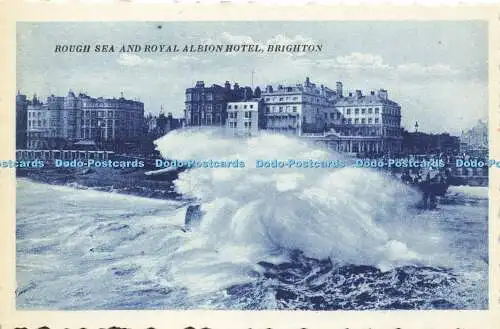 R612697 Rough Sea and Royal Albion Hotel Brighton Brighton Palace Series No 103