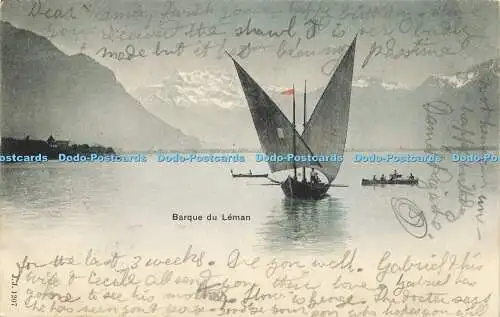 R612703 J J 1207 Barque du Leman 1901