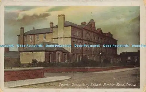 R612775 County Secondary School Ruskin Road Crewe Sunset Serie Wilmot Eardley 1