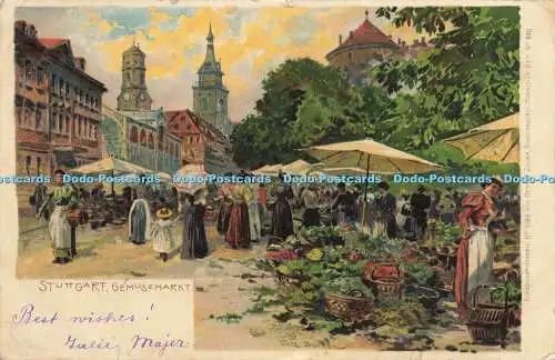 R612842 Stuttgart Gemusemarkt Nr 4398 Ottmar Zieher Nr 920 1901