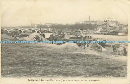 R612847 La Seine a travers Paris Vue prise en amont du Pont dAusterlitz L J