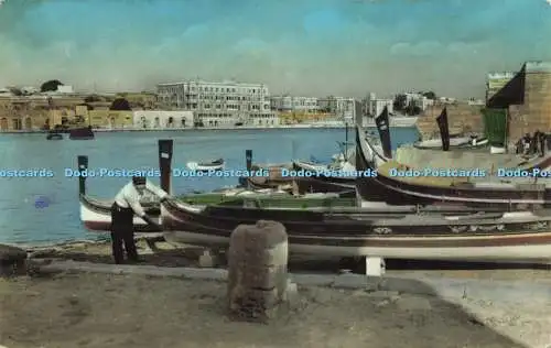 R612859 218 Malta Misida Bach und Taxbiex Gebäude Vela Malta 1956