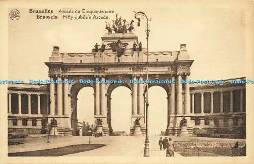 R612866 Albert Brussels Fifty Jubiles Arcade Cinquantenaire Torbogen