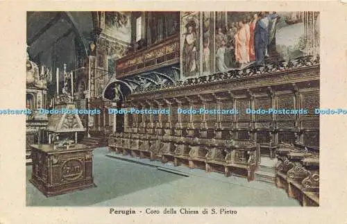 R612873 Perugia Coro della Chiesa di S Pietro V Bellachioma Stab Dalle Nogare E