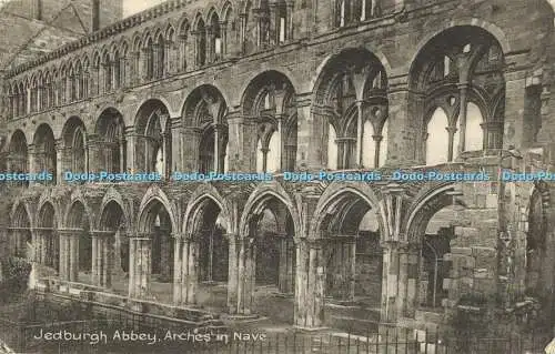 R612981 Jedburgh Abbey Arches in Nave F W H 1910