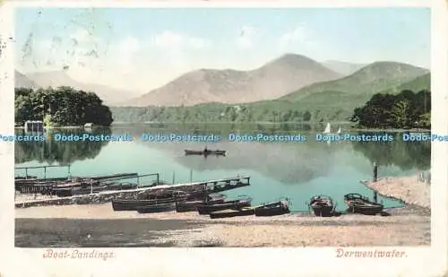 R612997 Bootslandungen Derwentwater 1903