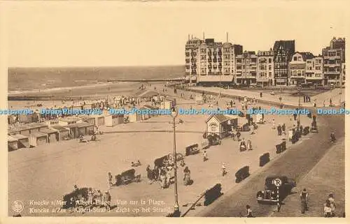 R613042 Nels Knockes Mer Albert Plage Vue sur la Plage Knocke a Zee Albert Stra