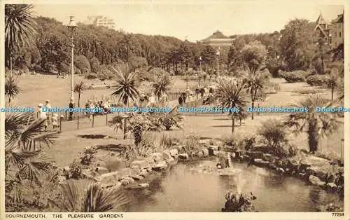 R613047 Bournemouth Pleasure Gardens 77294 Doppelansicht Postkarte Fotochrom Zig Z