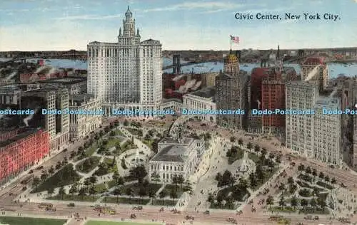 R613081 Civic Center New York City H F American Art Publishing H Finkelstein 191