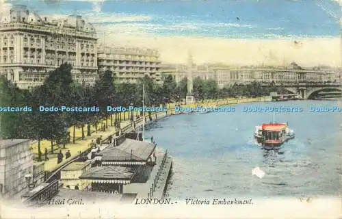 R613151 Hotel Cecil London Victoria Embankment 1904