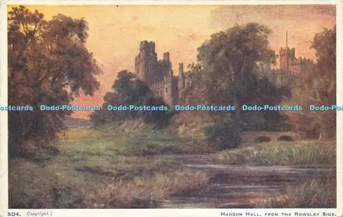 R613177 504 Haddon Hall from Rowsley Side Peakland Series No 1 G Childeric