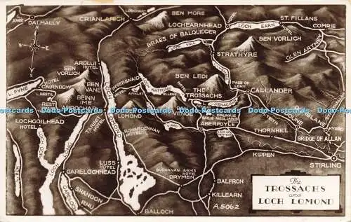 R613185 Trossachs and Loch Lomond Valentine RP