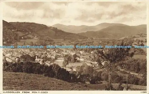 R613210 Llangollen from Pen y Coed 11595 Salmon 1943