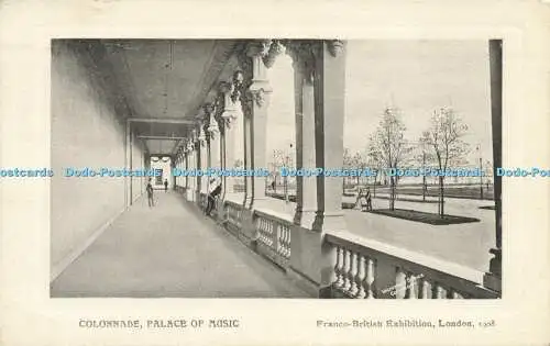 R613238 Colonnade Palace of Music Franco British Exhibition London 1908 Valentin