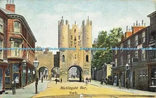 R613241 Micklegate Bar York Woodbury Serie Nr 796 1904