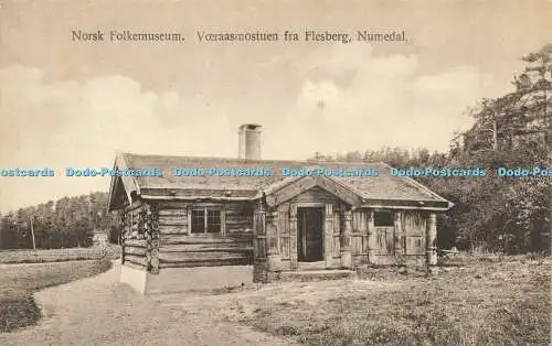 R613279 Norsk Folkemuseum Voeraasmostuen fra Flesberg Numedal Eneberetiert 1922