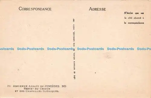 R613280 38 Ancienne Abbaye de Jumieges ND Restes du Choeur et des Chapelles Goth