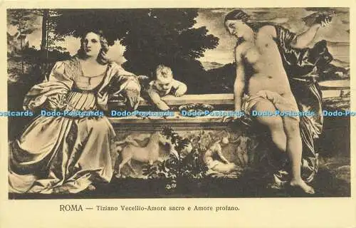 R613288 Roma Tiziano Vecellio Amore sacro e Amore profano No 84 Ernesto Richter