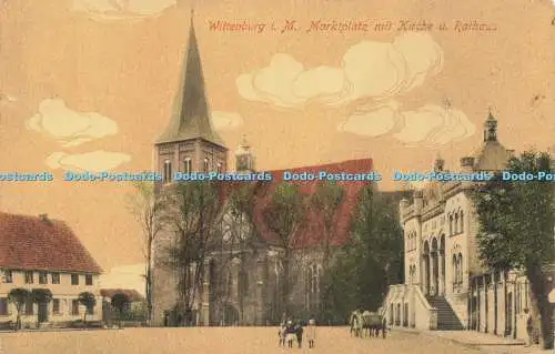 R613309 Wittenburg i M Marktplatz mit Kirche u Rathaus Dürer 63078 F Schwart