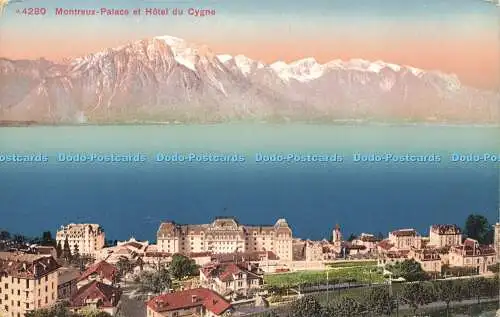 R613387 M 4280 Montreux Palace et Hotel du Cygne Photoglob Zürich