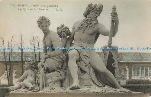 R613393 672 Paris Jardin des Tuileries Le Rhin et la Moselle C L C