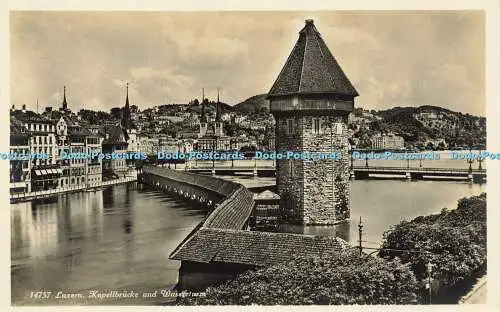 R613470 14757 Luzern Kapellbrücke und Wasserturm Wehrliverlag Kilchberg