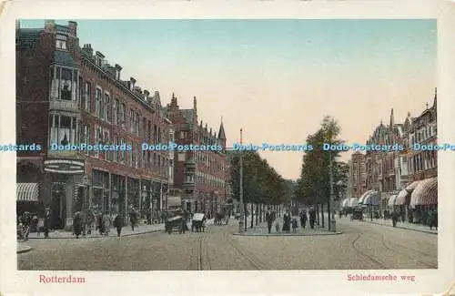 R613471 Rotterdam Schiedamsche weg J H Schaefers Artocolor Amsterdam No 96 1924