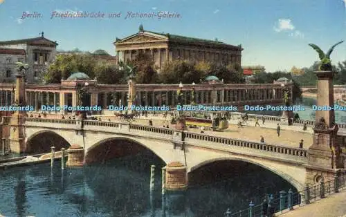 R613479 Berlin Friedrichsbrücke und National Galerie Serie Radio I W B Nr 55