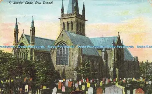 R613481 St Nicholas Church Great Yarmouth R Fleeman 1909