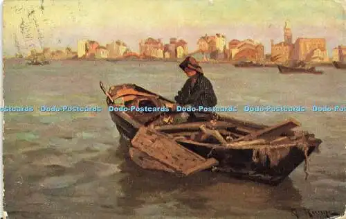 R613564 A Bunge Boat Painting Serie 376 1906