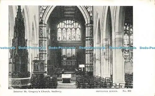 R613580 Interior St Gregorys Church Sudbury Britannia Series No 302 W Boughton