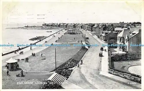 R614446 Esplanade Looking West Troon A 4465 Silveresque Valentines 1952