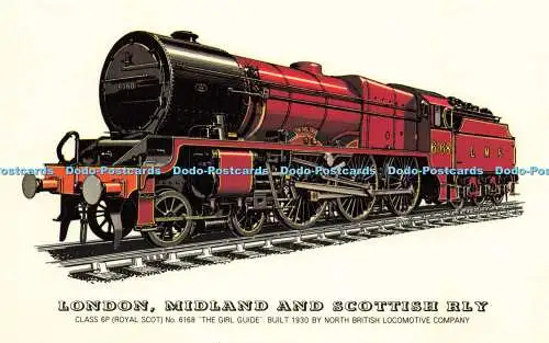 R616944 London Midland and Scottish Rly Class 6P No 6168 Girl Guide 1930 North B