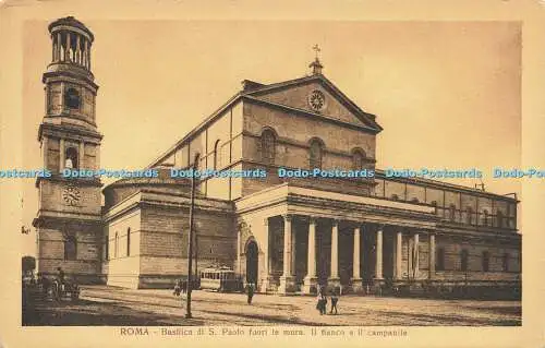 R613594 Roma Basilica di S Paolo fuori le mura Il fianco e il campanile Edizione