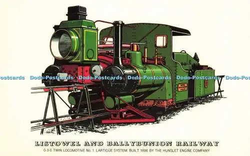 R616982 Listowel und Ballybunion Eisenbahn 0 3 0 Doppellok Nr 1 gebaut 1886 H