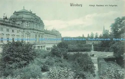 R614496 Würzburg Königl Residenz mit Hofgarten
