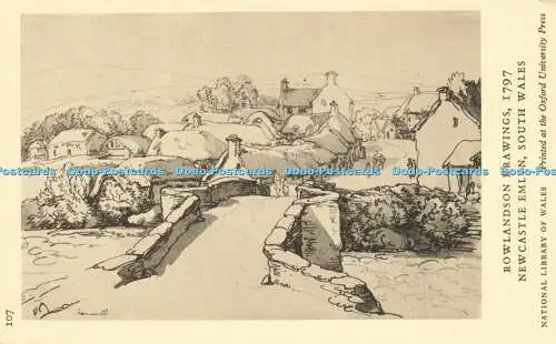 R614529 107 Rowlandson Zeichnungen 1797 Newcastle Emlyn South Wales National Librar